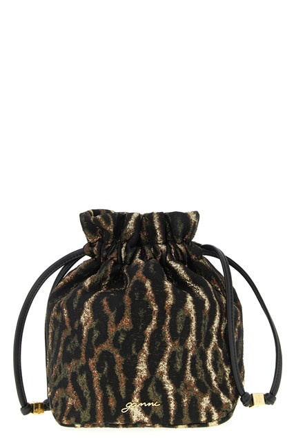 Pouch 'Metallic Bou Bucket' - Marrone