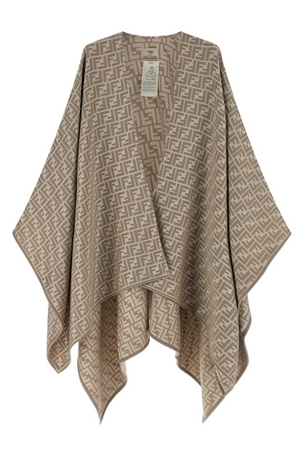 Poncho jacquard 'FF'