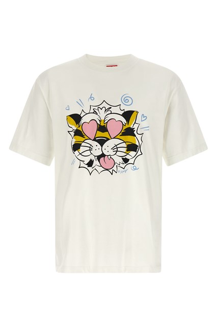 T-shirt 'Wild Tiger' - Bianco