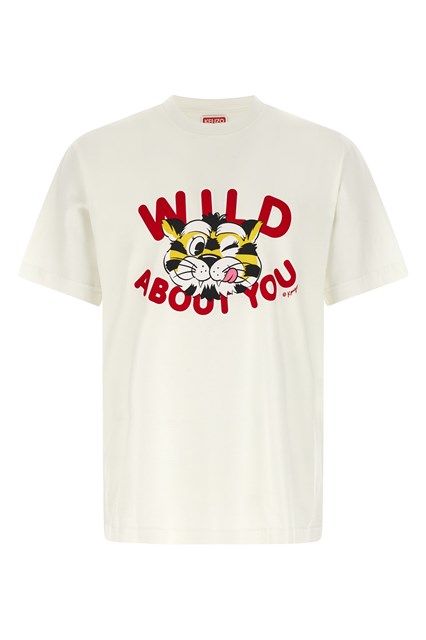 T-shirt 'Wild Tiger' - Bianco