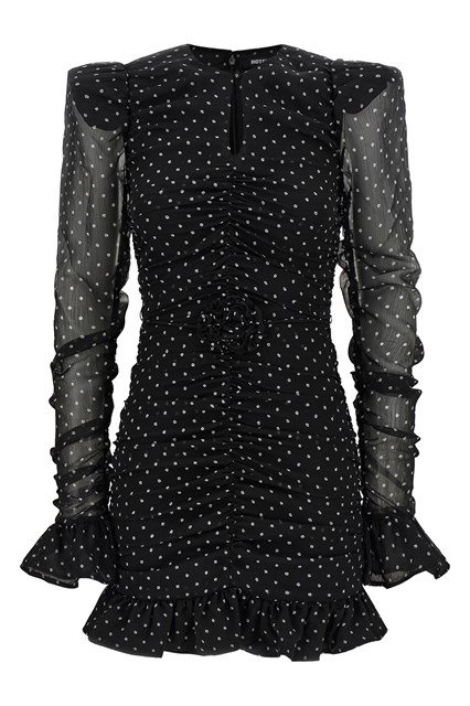 Abito 'Printed Long-Sleeve' - Nero (32 DE)