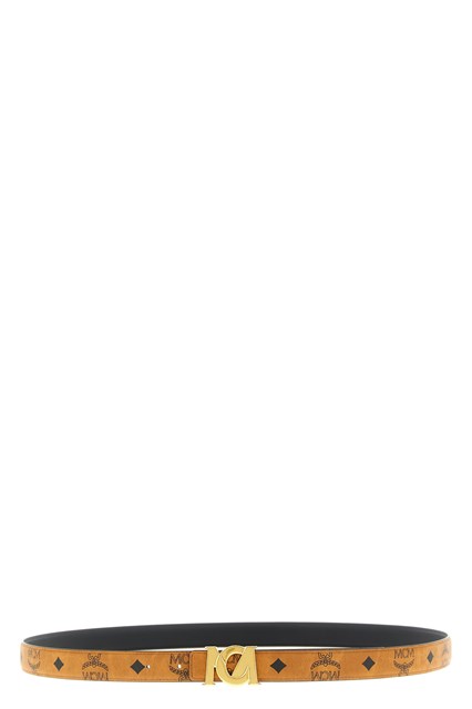 Cintura fibbia logo - Marrone (100 cm)