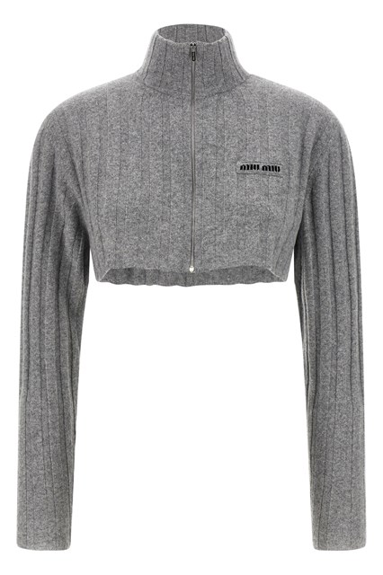 Cardigan cropped - Grigio (40 IT)