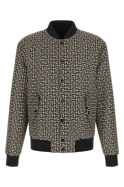 Bomber reversibile 'Monogram' - Nero (48 IT)