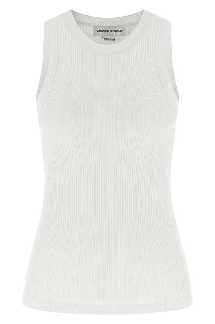 Top 'Rib tank' - Bianco (S)