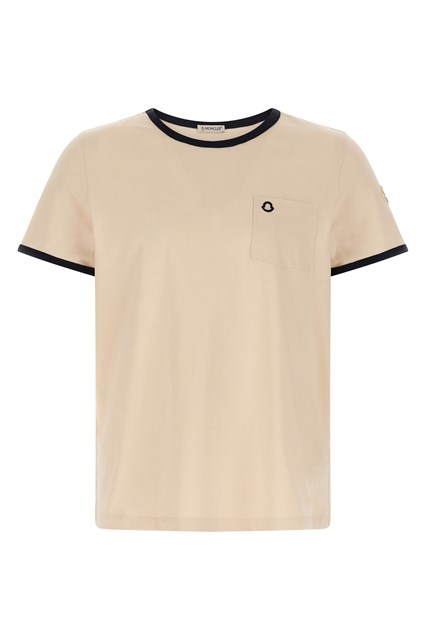T-shirt taschino ricamo logo - Beige (XS)