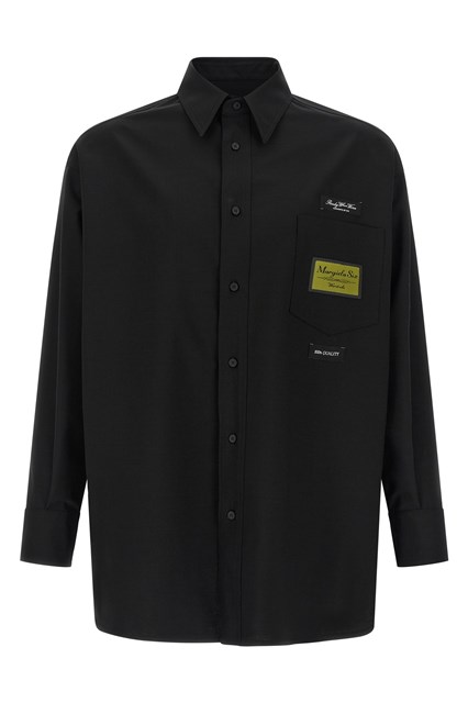 Camicia etichette jacquard