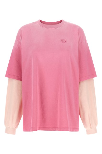 T-shirt manica double layer