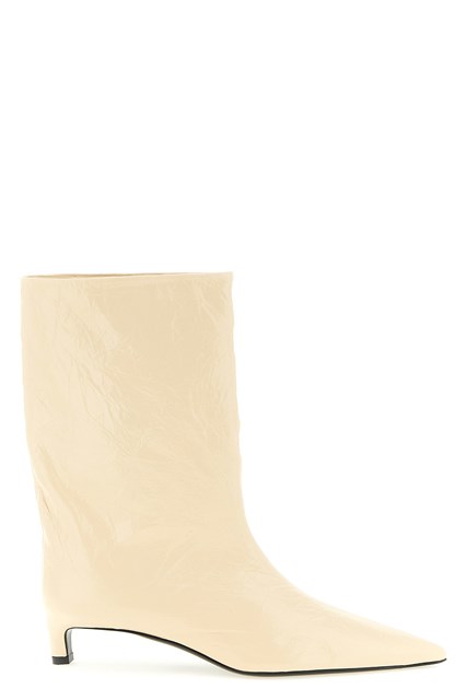 Stivaletto pelle craquelé - Beige (38)