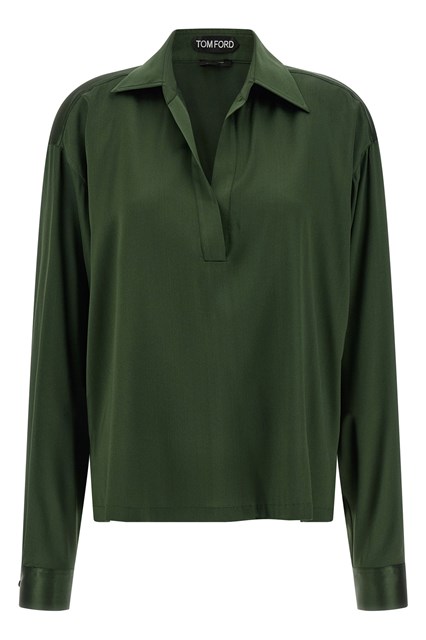 Polo seta - Verde (40 IT)