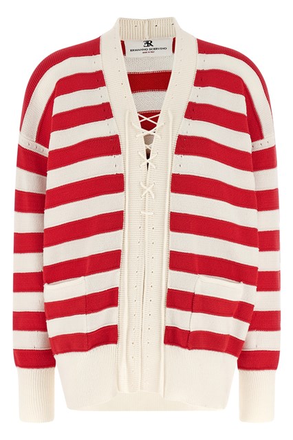 Cardigan uncinetto - Rosso (40 IT)