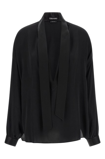 Blusa collo lavallière