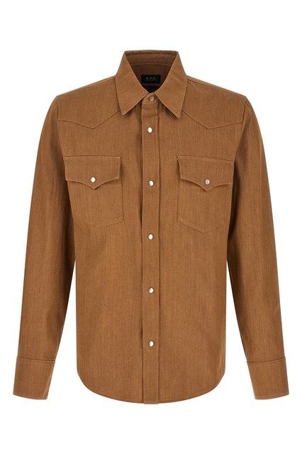 Camicia 'Western' - Marrone