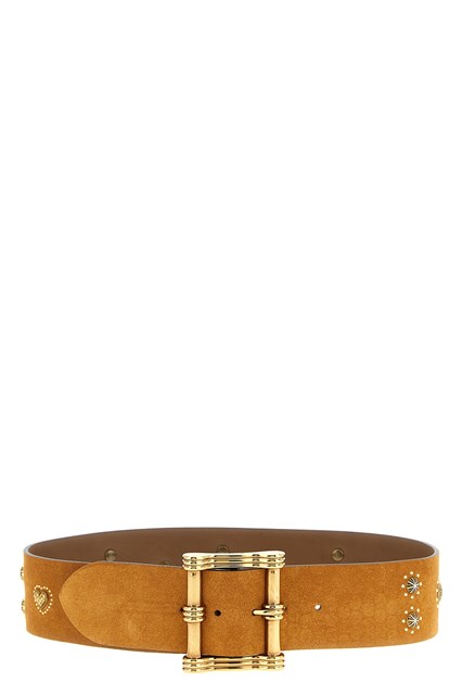 Cintura suede borchie