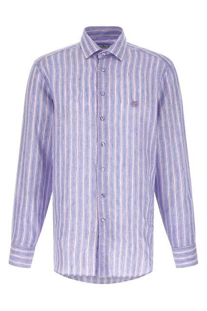 Camicia lino righe