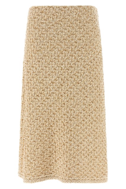 Gonna tweed effetto denim