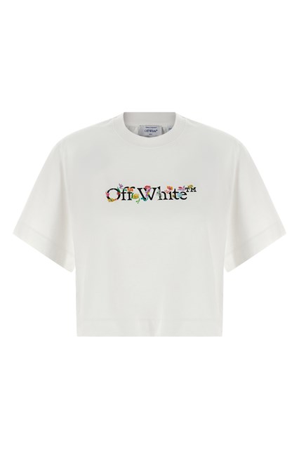 T-shirt 'Bookish Glowing Flower' - Bianco (XS)