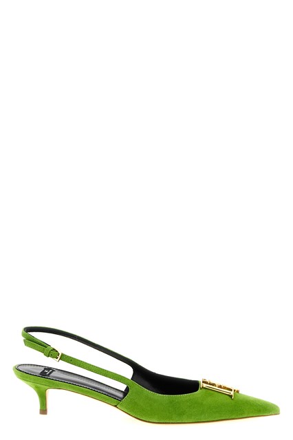 Slingback suede