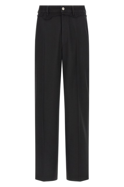 Pantalone inserto denim - Nero (48 IT)