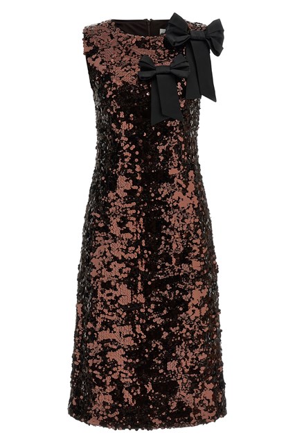 Abito 'Velvet Sequins Straight Midi'