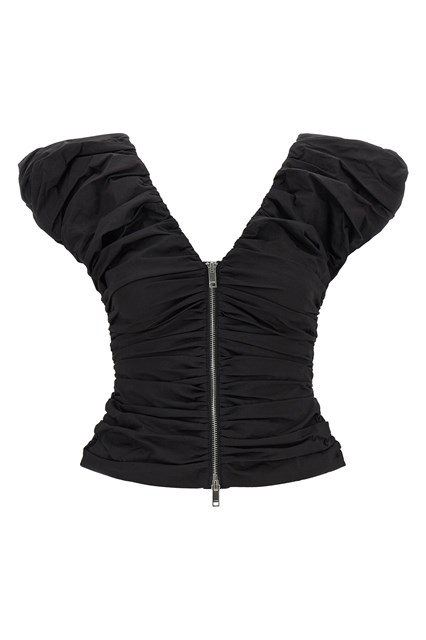 Top 'Black Ruched' - Nero (34 EU)