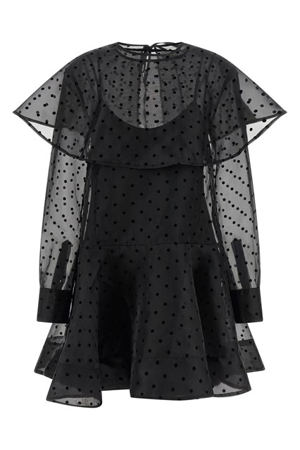 Abito 'Black Organza Circle Collar'