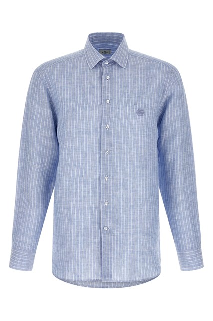 Camicia lino righe