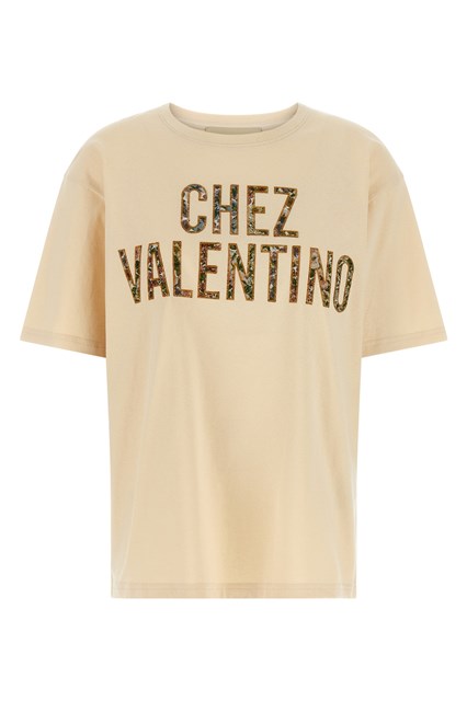 T-shirt Valentino Garavani 'Chez Valentino' - Beige (XS)