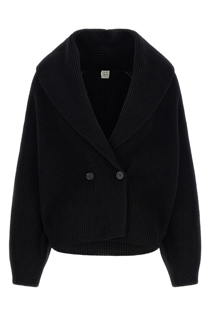 Cardigan 'Shawl-Lapel' - Nero (XS)