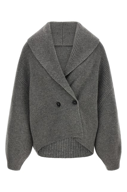Cardigan 'Shawl-Lapel' - Grigio (XXS)