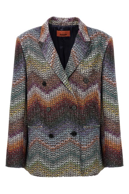 Blazer viscosa lamé e paillettes - Multicolor (40 IT)