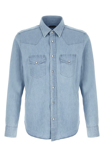 Camicia 'Western' - Azzurro (40 cm)