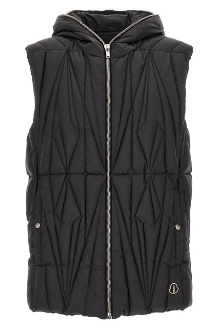 Gilet 'Geocamo Ziplock' Moncler + Rick Owens - Nero (3)