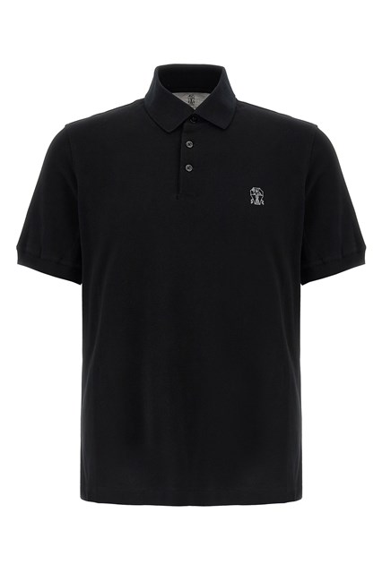 Polo piqué - Nero (XS)