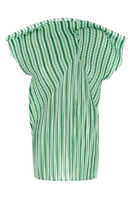 Top 'Generic Stripes (Machine Pleats)' - Verde (2)