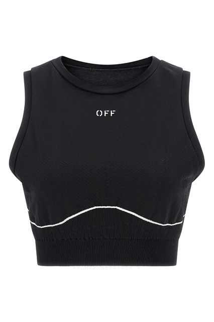 Top linea 'Off Active' - Bianco/Nero (M-L)