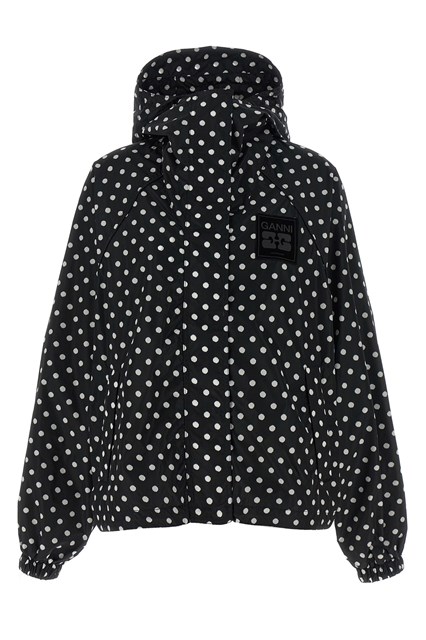 Giacca a vento pois - Bianco/Nero (L-XL)