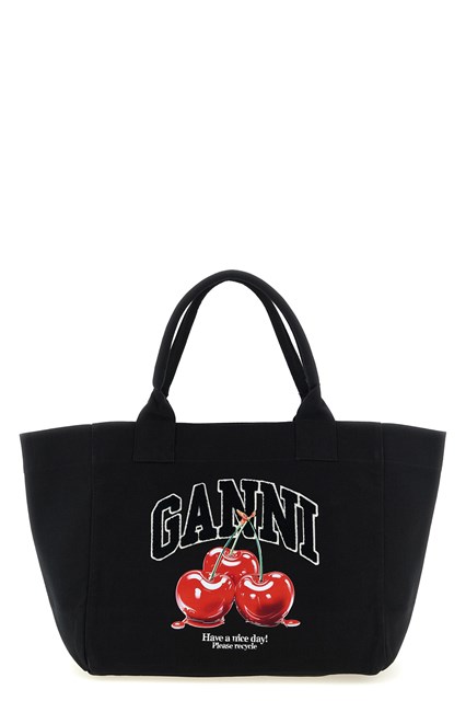 Shopping 'Black Medium Cherry Tote' - Nero