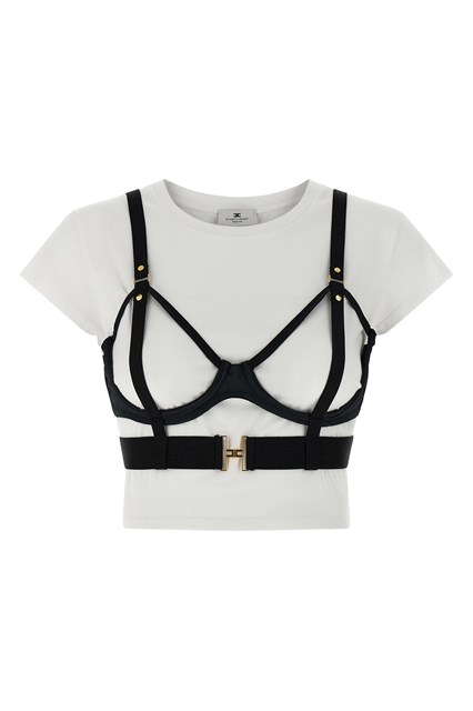 T-shirt + reggiseno - Bianco/Nero (38 IT)