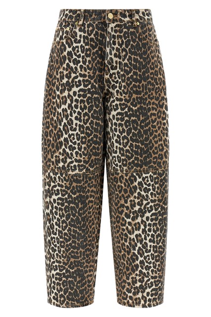 Jeans 'Leopard Printed Stary'