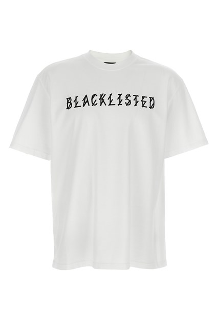 T-shirt 'Blacklisted' - Bianco/Nero