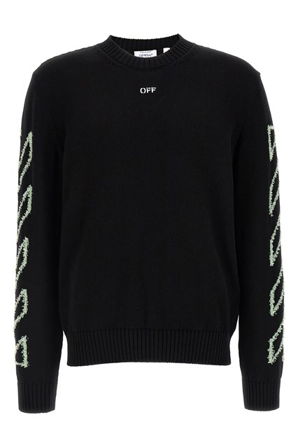 Maglione 'Diag Outline' - Nero