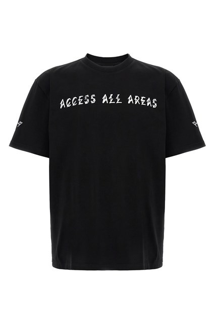 T-shirt 'Gloves' - Bianco/Nero