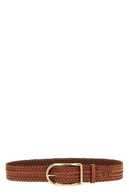 Cintura pelle intrecciata