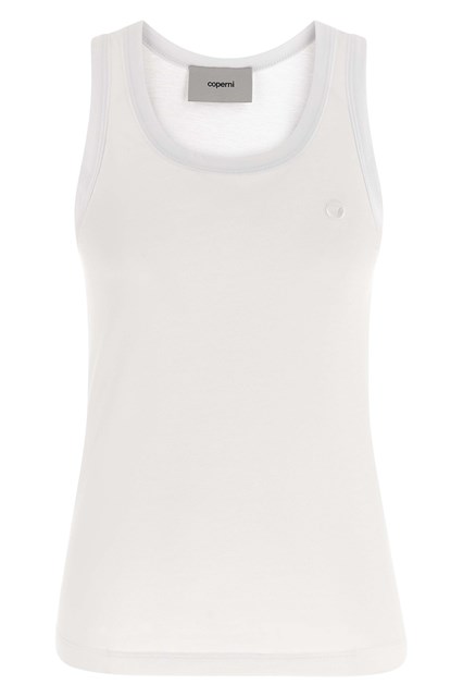 Tank top ricamo logo