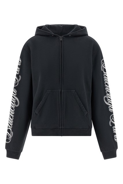 Felpa con cappuccio 'Cursive'