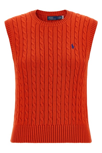 Gilet cotone a trecce