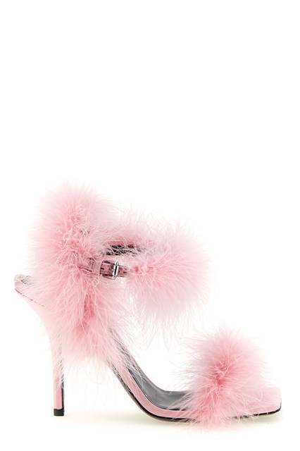 Sandalo raso e piume