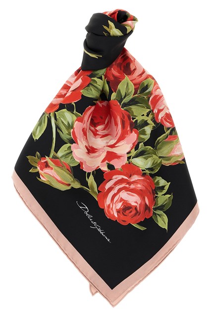 Foulard 'Bouquet Rose'