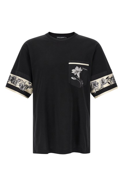 T-shirt dettagli seta